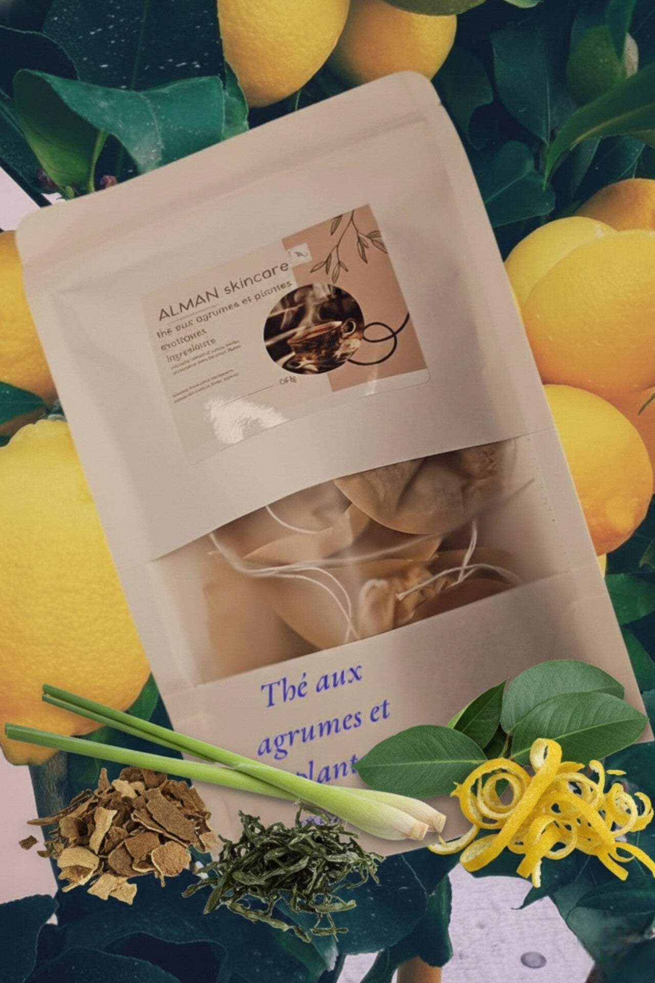 Thé aux agrumes et plantes exotiques